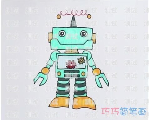 電話機器人簡筆畫教程視頻，輕松繪制可愛的機器人電話機器人圖片